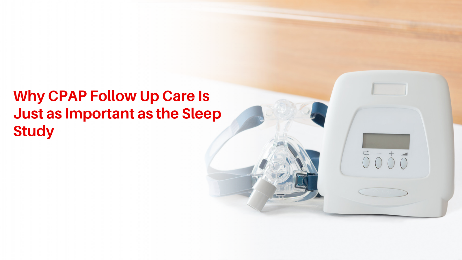 A sleep specialist reviewing CPAP machine data and checking mask fit with a patient during a follow-up appointment.